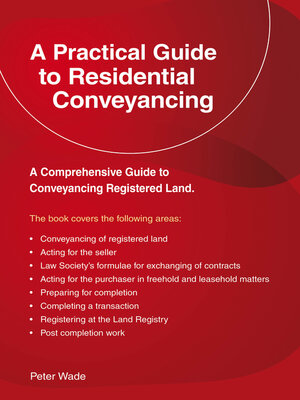 cover image of A Emerald Guide to a Practical Guide to Residential Conveyance